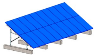 Cement base Solar Mounting System